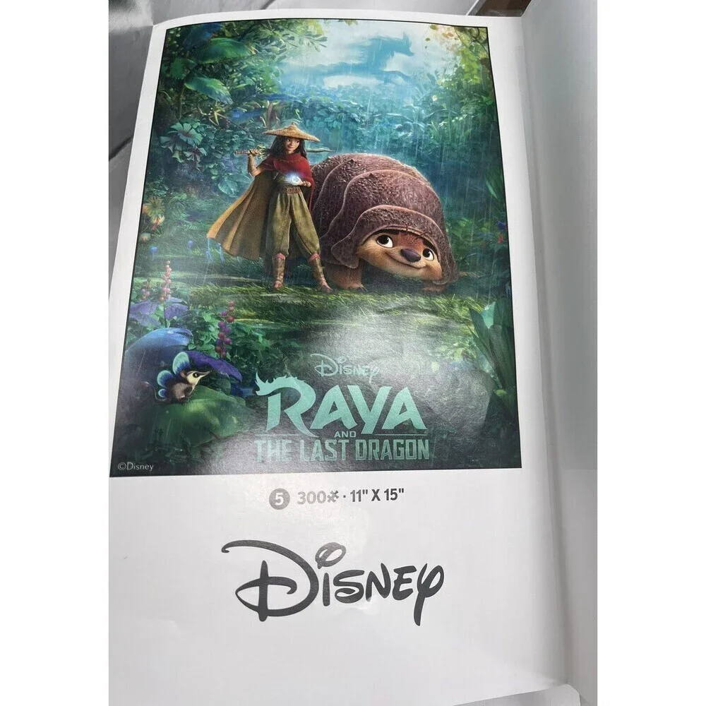 5 in 1 Jigsaw Puzzle Disney Movies Encanto Moana Soul Raya Luca Open Box Unused
